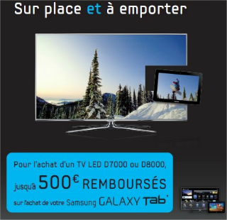 Lire la suite à propos de l’article 500 € pour votre tablette Galaxy Tab en achetant une TV Samsung