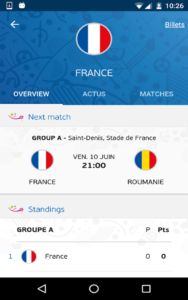 application officielle de l'Euro 2016 b