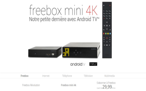 Freebox Mini 4K avec Android TV 5.1.1 b