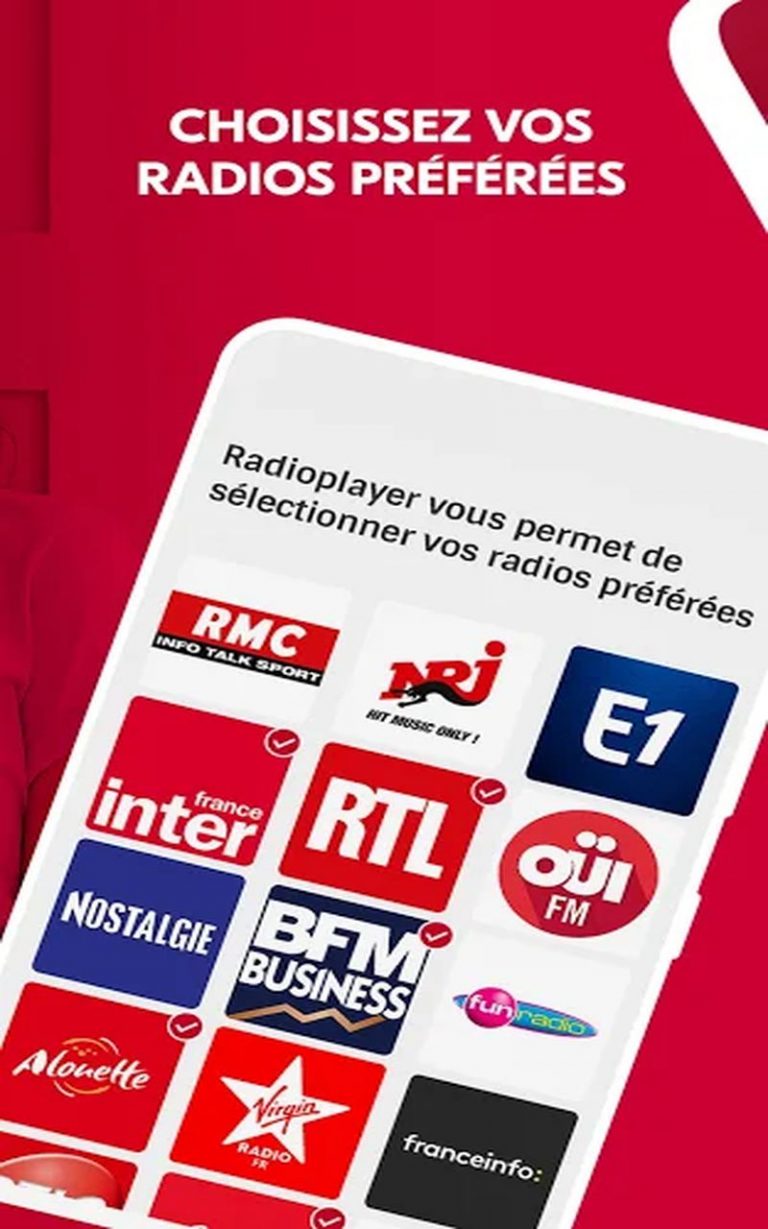 Radioplayer France écoute des radios françaises et des podcasts