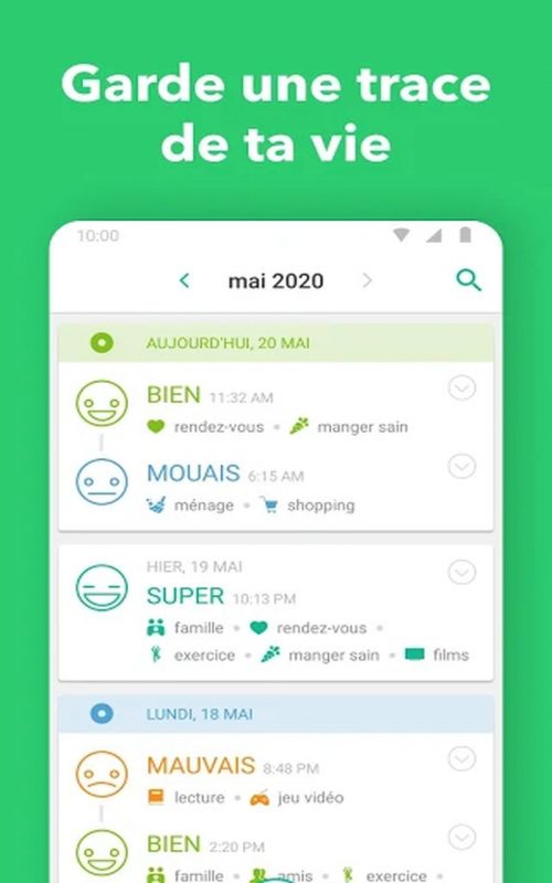 application Daylio journal intime c