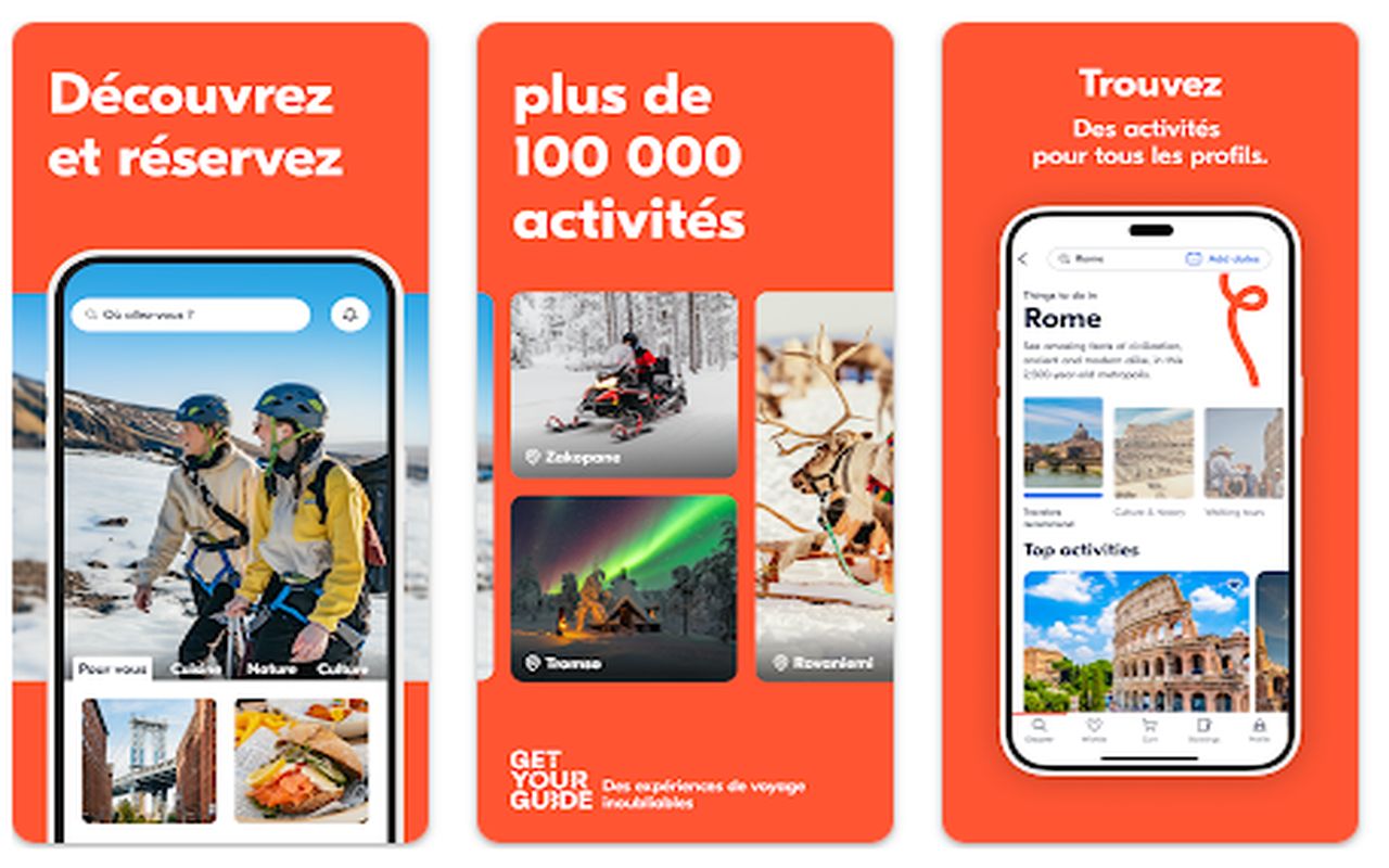 application activités touristiques b