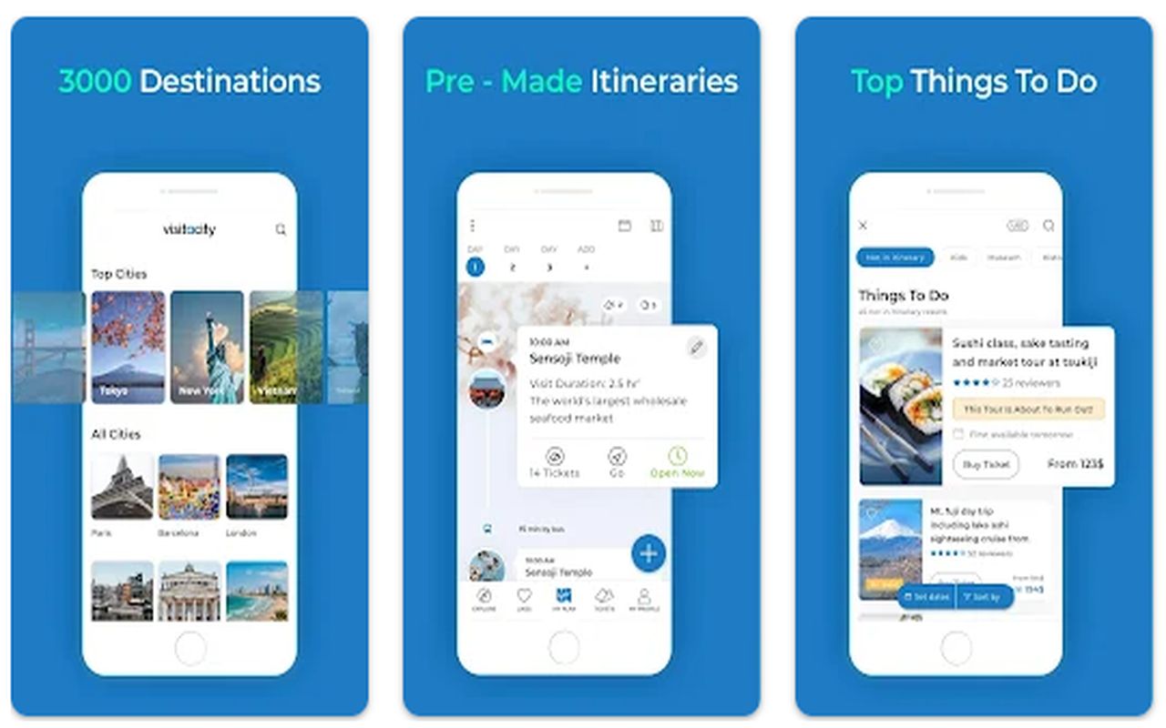 application itinéraire touristique b