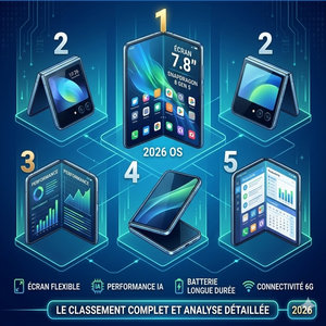 Lire la suite à propos de l’article Top 5 Smartphones pliables Android 2026 : le classement complet