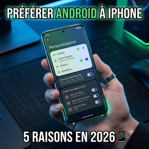 Lire la suite à propos de l’article Préférer Android à iPhone : 5 raisons en 2026