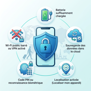 Lire la suite à propos de l’article Sécuriser son smartphone : 5 réflexes avant de partir