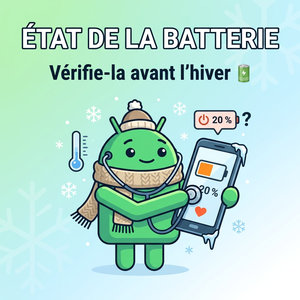 Lire la suite à propos de l’article État de la batterie : pourquoi ton Android tient moins l&rsquo;hiver